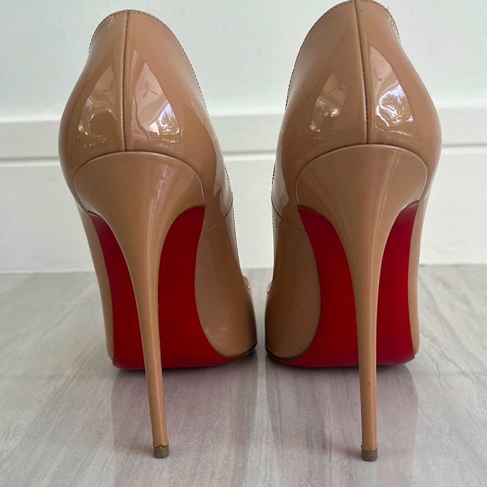 Christian Louboutin So Kate Nude Patent 120 mm size 39